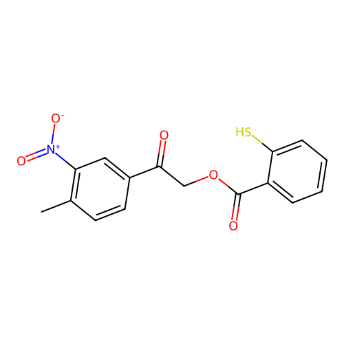 2-(4-Methyl-3-nitrophenyl)-2-oxoethyl 2-sulfanylbenzoate structure