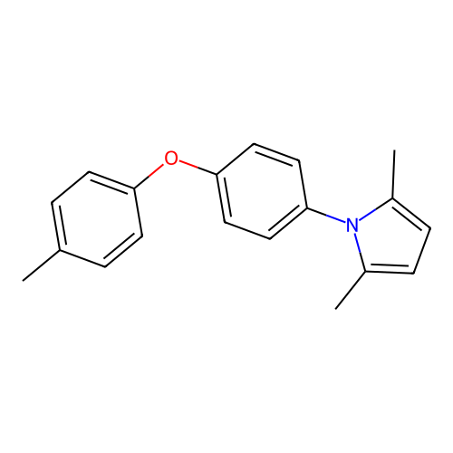 2,5-Dimethyl-1-[4-(4-methylphenoxy)phenyl]pyrrole structure