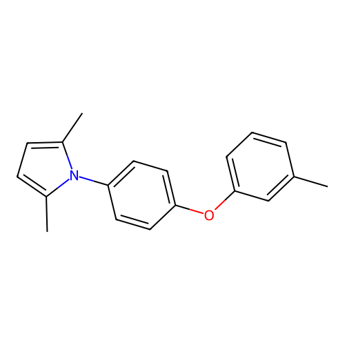 2,5-Dimethyl-1-[4-(3-methylphenoxy)phenyl]pyrrole structure