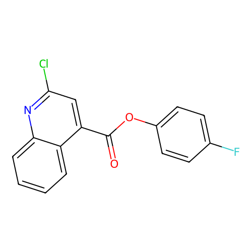 4-Fluorophenyl 2-chloroquinoline-4-carboxylate structure