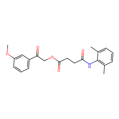 2-(3-Methoxyphenyl)-2-oxoethyl 4-[(2,6-dimethylphenyl)amino]-4-oxobutanoate structure