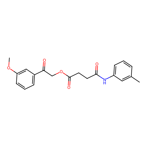 2-(3-Methoxyphenyl)-2-oxoethyl 4-[(3-methylphenyl)amino]-4-oxobutanoate structure
