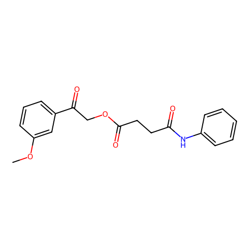 2-(3-Methoxyphenyl)-2-oxoethyl 4-oxo-4-(phenylamino)butanoate structure