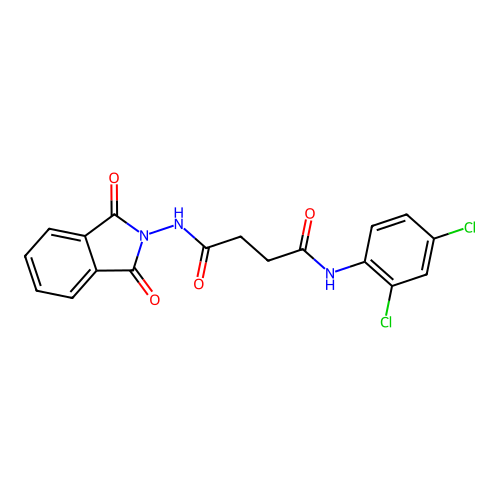N-(2,4-dichlorophenyl)-N'-(1,3-dioxoisoindol-2-yl)butanediamide structure