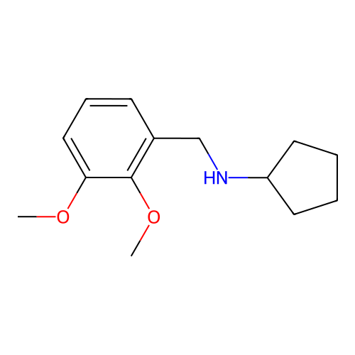 N-(2,3-dimethoxybenzyl)cyclopentanamine structure