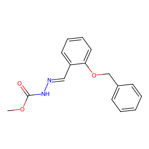 Methyl 2-[2-(benzyloxy)benzylidene]hydrazinecarboxylate structure