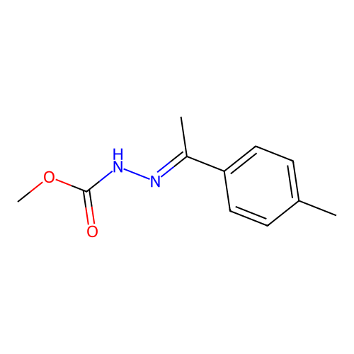 methyl N-[1-(4-methylphenyl)ethylideneamino]carbamate structure