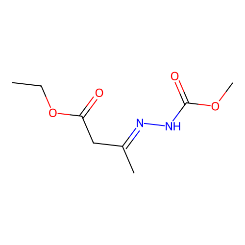 Ethyl 3-(methoxycarbonylhydrazinylidene)butanoate structure