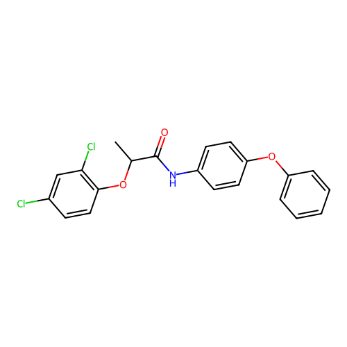 2-(2,4-dichlorophenoxy)-N-(4-phenoxyphenyl)propanamide structure