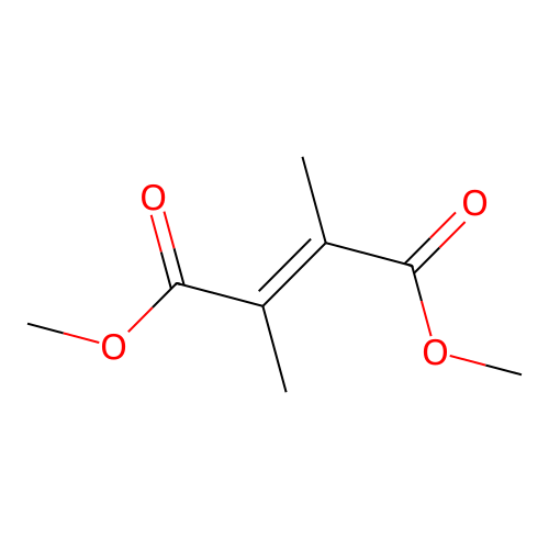 Dimethyl 2,3-dimethylbut-2-enedioate structure