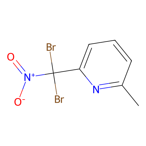 2-[Dibromo(nitro)methyl]-6-methylpyridine structure