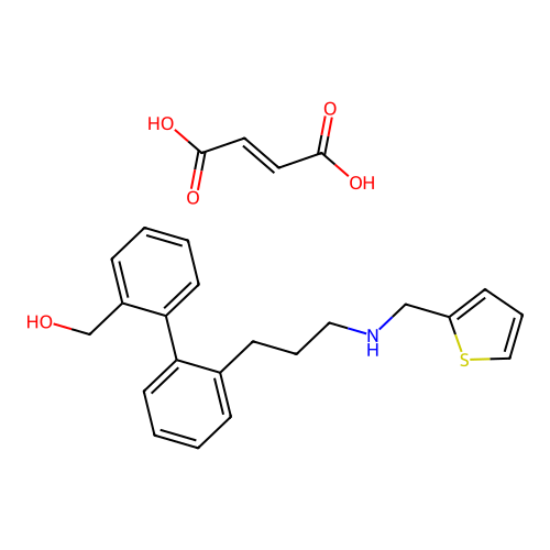 Benzhydrol, alpha-(1-methyl-2-(2-thenylamino)ethyl)-, maleate structure