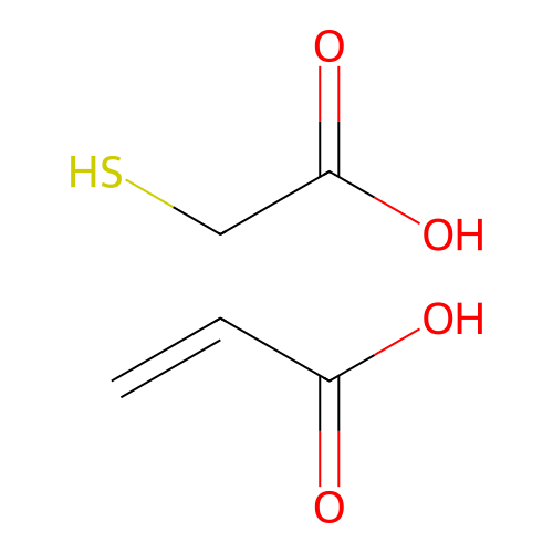 2-Propenoic acid, telomer with 2-mercaptoacetic acid structure