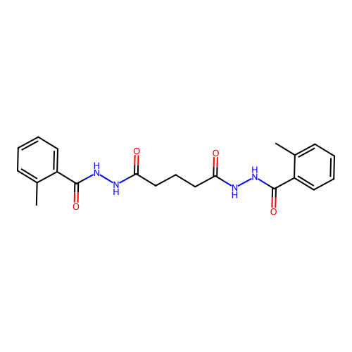 N'~1~,N'~5~-bis[(2-methylphenyl)carbonyl]pentanedihydrazide structure