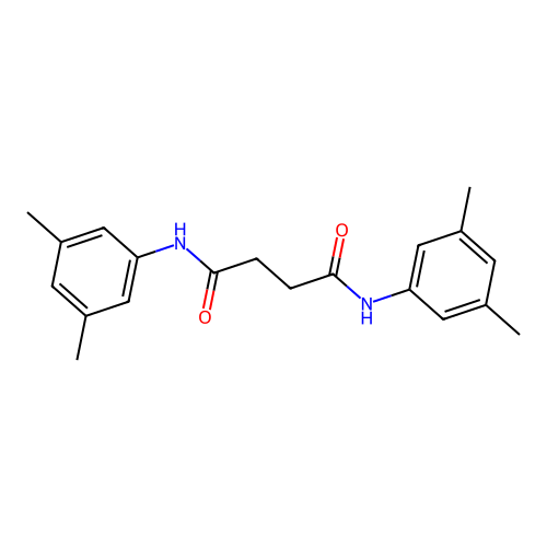 N,N'-bis(3,5-dimethylphenyl)succinamide structure