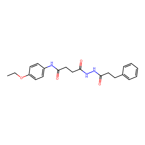 N-(4-ethoxyphenyl)-4-oxo-4-[2-(3-phenylpropanoyl)hydrazinyl]butanamide structure