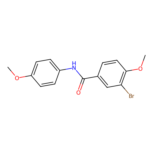 3-bromo-4-methoxy-N-(4-methoxyphenyl)benzamide structure