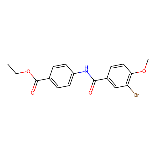 Ethyl 4-[(3-bromo-4-methoxybenzoyl)amino]benzoate structure
