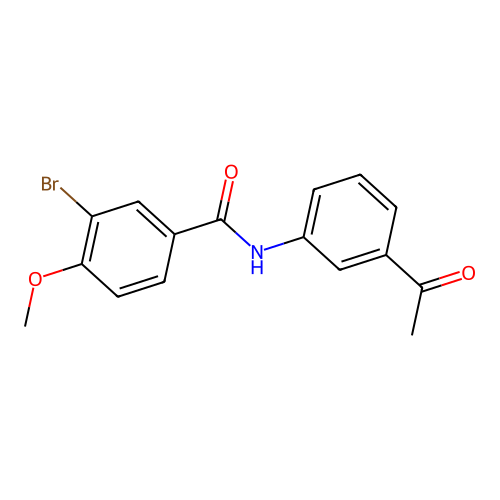N-(3-acetylphenyl)-3-bromo-4-methoxybenzamide structure