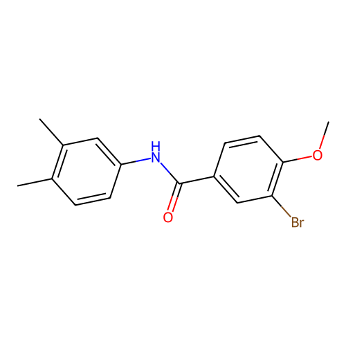 3-bromo-N-(3,4-dimethylphenyl)-4-methoxybenzamide structure