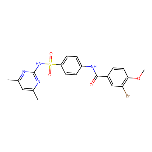 3-bromo-N-[4-[(4,6-dimethylpyrimidin-2-yl)sulfamoyl]phenyl]-4-methoxybenzamide structure