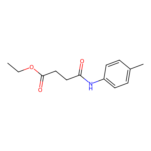 Ethyl 4-(4-methylanilino)-4-oxobutanoate structure