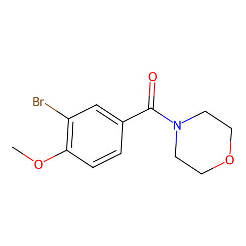 4-(3-Bromo-4-methoxybenzoyl)morpholine structure