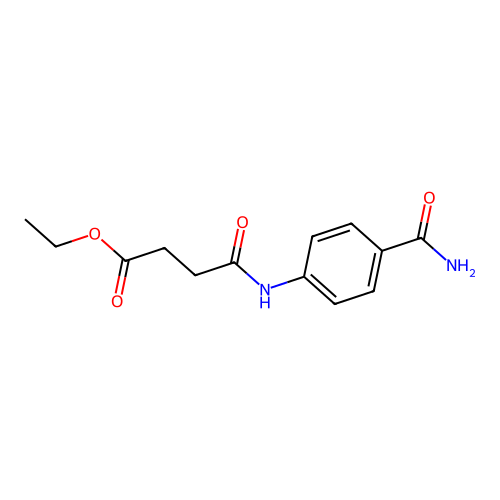 Ethyl 3-[(4-carbamoylphenyl)carbamoyl]propanoate structure