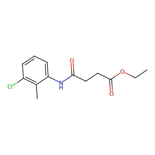 Ethyl 4-[(3-chloro-2-methylphenyl)amino]-4-oxobutanoate structure