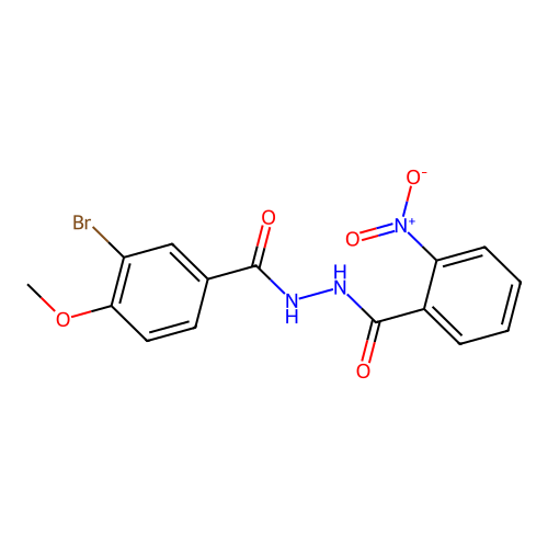 3-bromo-4-methoxy-N'-(2-nitrobenzoyl)benzohydrazide structure