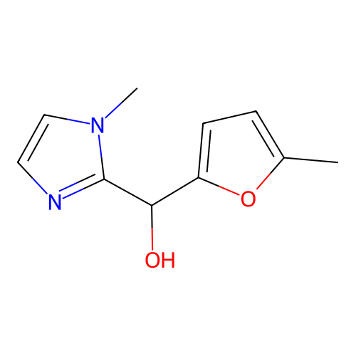 (5-methyl-2-furyl)(1-methyl-1H-imidazol-2-yl)methanol structure