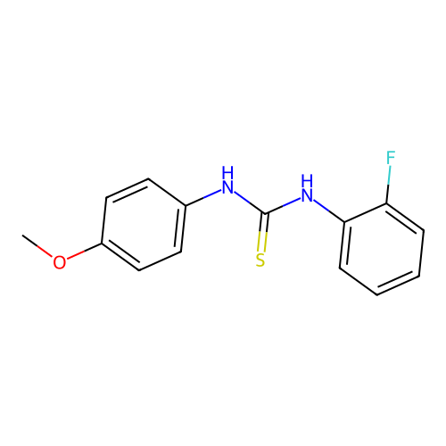 1-(2-Fluorophenyl)-3-(4-methoxyphenyl)thiourea structure