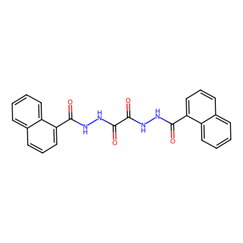 N'~1~,N'~2~-bis(naphthalen-1-ylcarbonyl)ethanedihydrazide structure