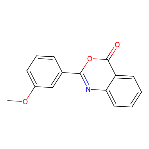 2-(3-methoxyphenyl)-4H-3,1-benzoxazin-4-one structure