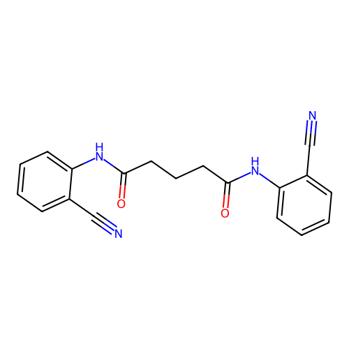 N,N-双(2-氰基苯基)戊二酰胺 structure