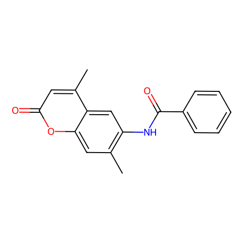 N-(4,7-Dimethyl-2-oxo-chromen-6-YL)benzamide structure