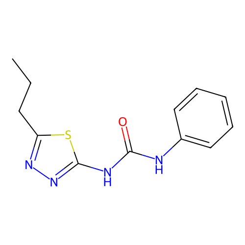 1-Phenyl-3-(5-propyl-1,3,4-thiadiazol-2-yl)urea structure
