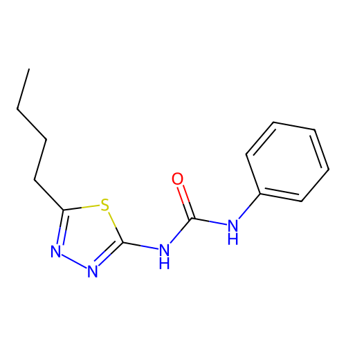 1-(5-Butyl-1,3,4-thiadiazol-2-yl)-3-phenylurea structure