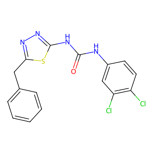 1-(5-Benzyl-1,3,4-thiadiazol-2-yl)-3-(3,4-dichlorophenyl)urea structure