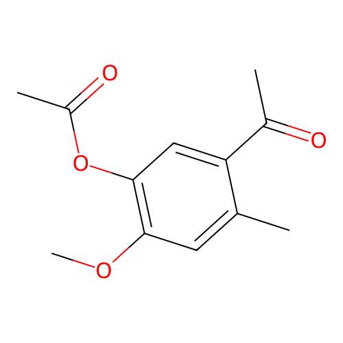 5-Acetyl-2-methoxy-4-methylphenyl acetate structure