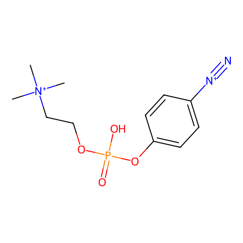4-Diazoniophenylphosphorylcholine structure