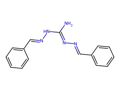 1,2-Bis(benzylideneamino)guanidine structure
