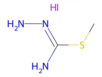 Hydrazinecarboximidothioic acid methyl ester hydroiodide structure