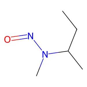 2-Butanamine, N-methyl-N-nitroso- structure