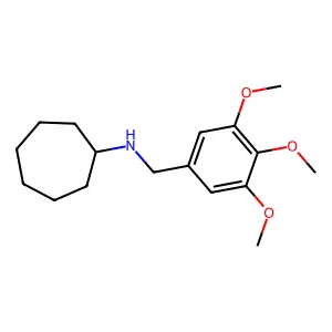 N-(3,4,5-三甲氧基苄基)环庚胺 structure