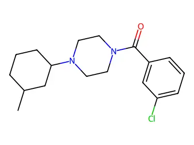 (3-Chlorophenyl)-[4-(3-methylcyclohexyl)piperazin-1-yl]methanone structure