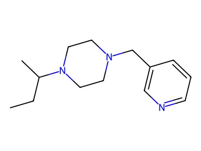 1-(Butan-2-yl)-4-(pyridin-3-ylmethyl)piperazine structure
