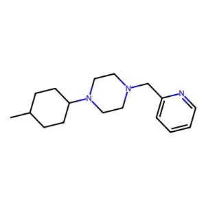 1-(4-Methylcyclohexyl)-4-(pyridin-2-ylmethyl)piperazine structure