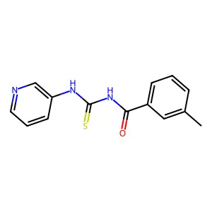 3-methyl-N-(pyridin-3-ylcarbamothioyl)benzamide structure