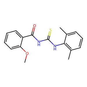 N-[(2,6-dimethylphenyl)carbamothioyl]-2-methoxybenzamide structure